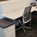Steelcase White Height Adjustable Rolling Side Training Table